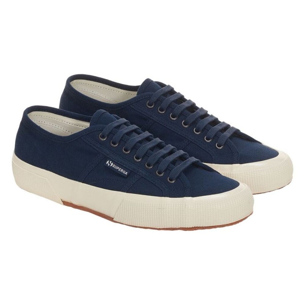 Superga Unisex Adult 2750 Herringbone Sneakers / Navy/Off White